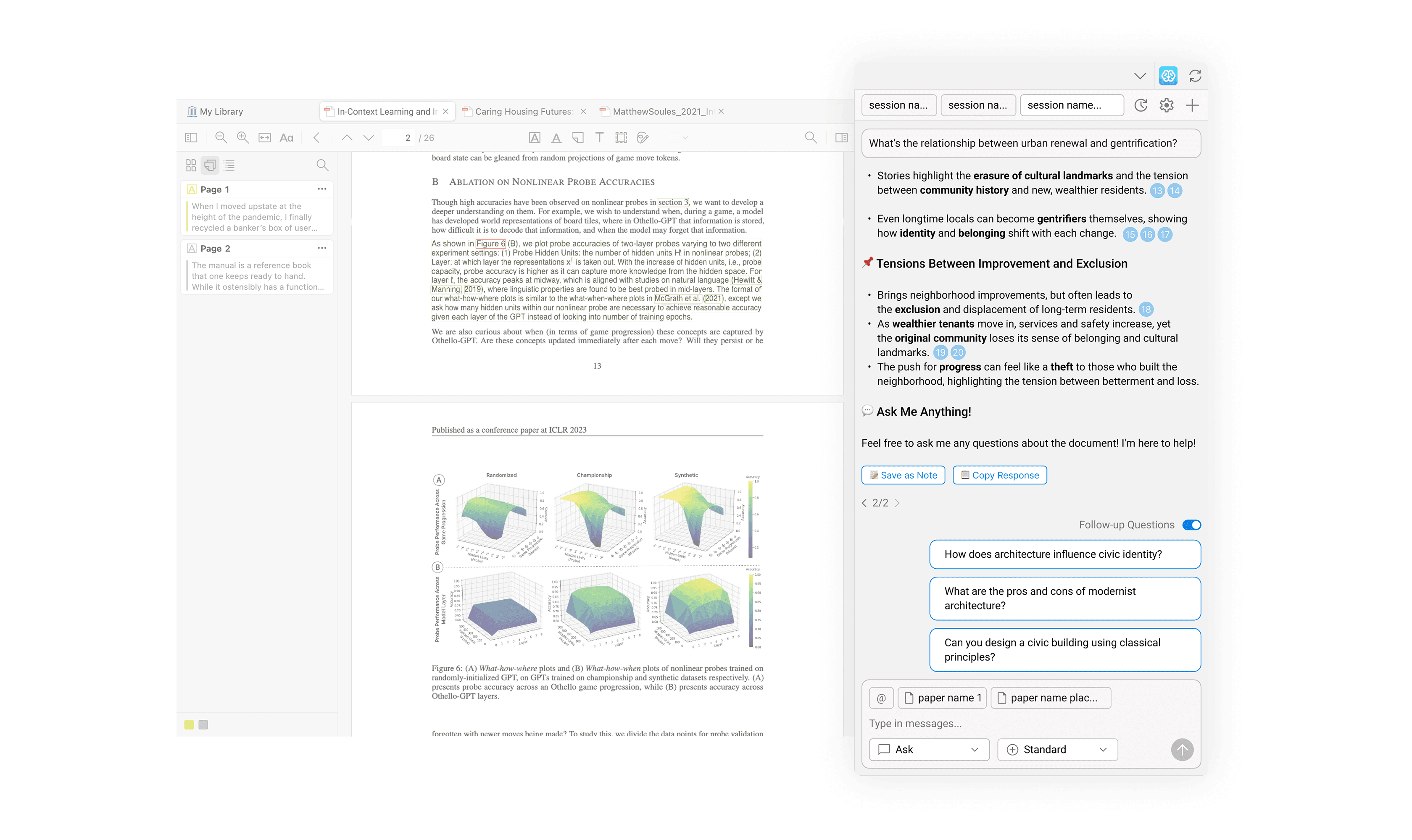 DeepTutor displaying imported Zotero references for immediate use.