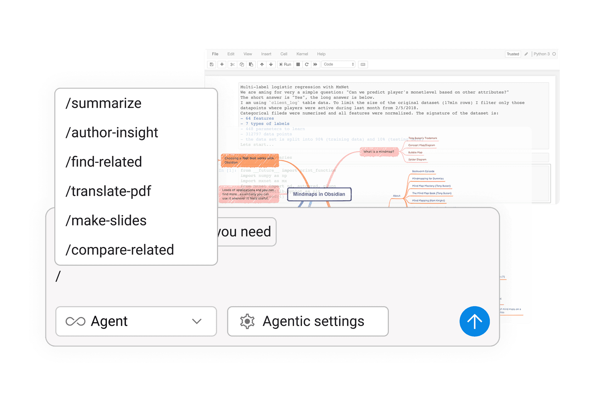 DeepTutor processing natural language commands in the interface