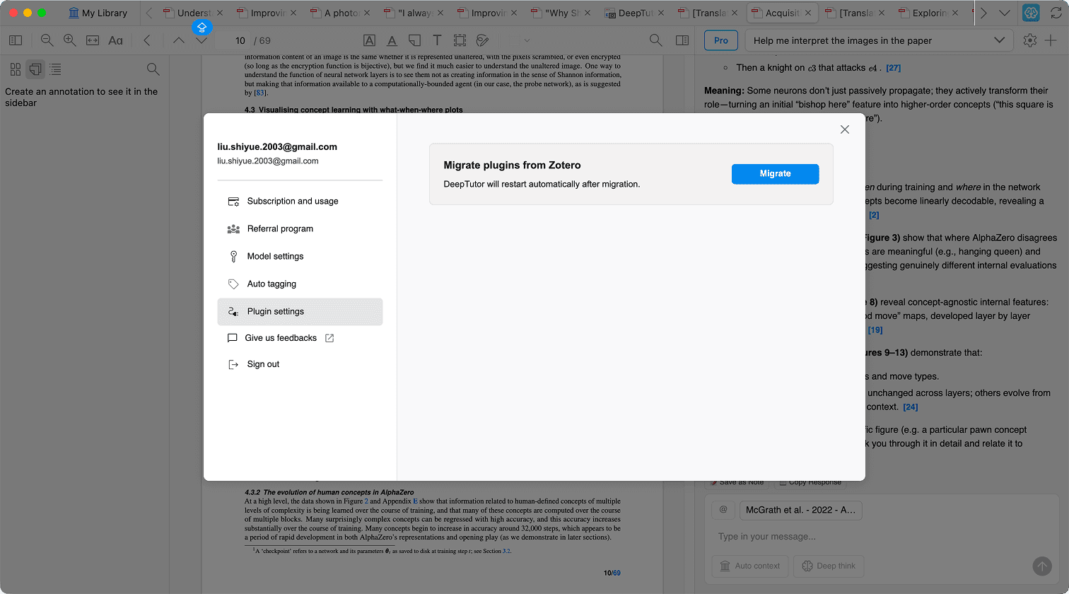 Easy migration from Zotero